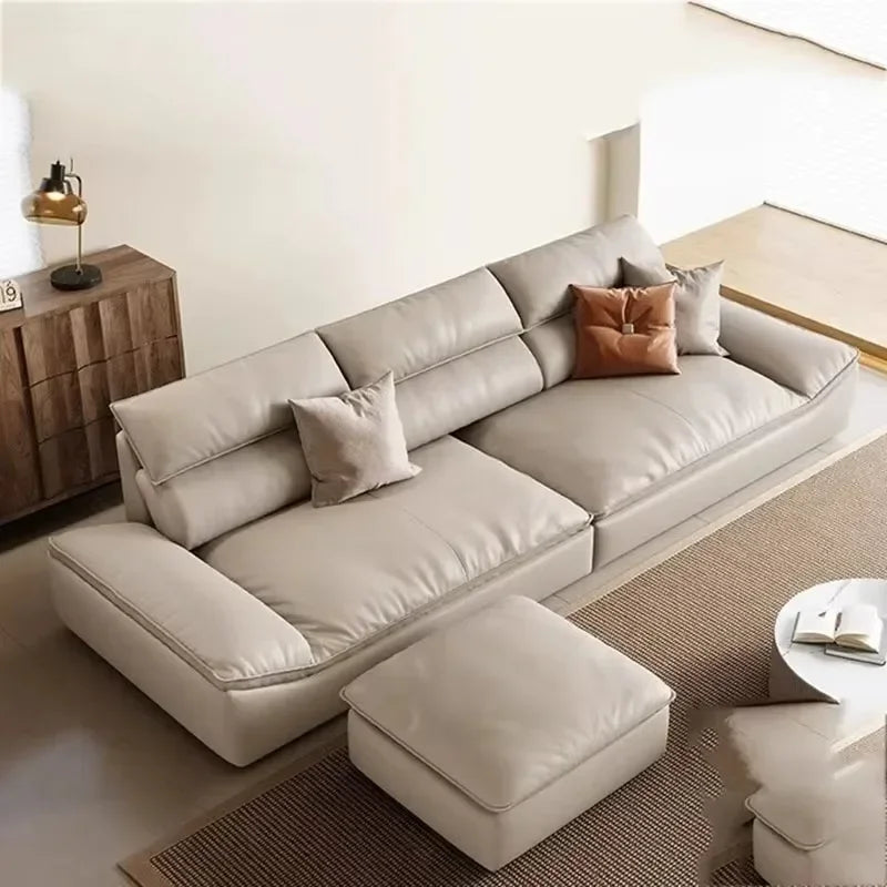 Orange Oversize Simple Lazy Sofa