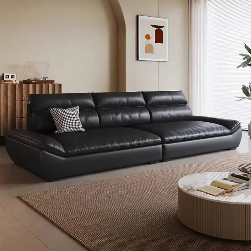 Orange Oversize Simple Lazy Sofa